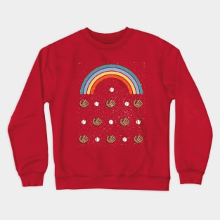 Baseball Rainbow Crewneck Sweatshirt